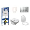 S-Line Cenově zvýhodněný závěsný WC set Geberit do lehkých stěn / předstěnová montáž+ WC S-Line S-line Pro 111.300.00.5ND7