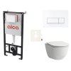 Laufen Cenově zvýhodněný závěsný WC set Alca do lehkých stěn / předstěnová montáž+ WC Laufen  SIKOASL7