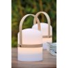 Lucide JOE - stolní lampa venkovní - Ø 14,5 cm - stmívatelné - 1x3W 2800K - IP44 - Bílá 06800/03/31