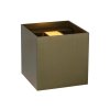 Lucide XIO nástěnné svítidlo hranaté G9/3.5W 350LM 2700K bronz