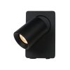 Lucide NIGEL nástěnné bodové svítidlo 1xGU10/5W + USB černá