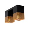 Lucide RENATE Stropní svítidlo  2x E27/40W černá/zlatá