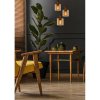 Lucide TOLEDO závěsné svítidlo 3xE27/60W Copper/Glass Amber