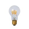 Lucide A60 filamentová LED žárovka Ø 6 cm E27 1x5W 2700K průhledná