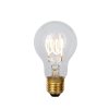 Lucide A60 filamentová LED žárovka Ø 6 cm E27 1x5W 2700K průhledná