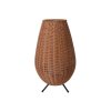 Lucide COLIN IP44 venkovní nabíjecí stolní lampa - baterie - LED Ø 30cm 1x3W 3000K  IP44 světlé dřevo