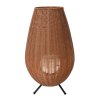 Lucide COLIN IP44 venkovní nabíjecí stolní lampa - baterie - LED Ø 30cm 1x3W 3000K  IP44 světlé dřevo