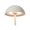 Lucide JOY venkovní dobíjecí stolní lampa ø 12 cm 1x1,5W 3000K IP54 bílá