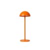 Lucide JOY venkovní dobíjecí stolní lampa ø 12 cm 1x1,5W 3000K IP54 oranžová