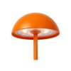 Lucide JOY venkovní dobíjecí stolní lampa ø 12 cm 1x1,5W 3000K IP54 oranžová