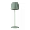 Dobíjecí stolní stmívatelná LED venkovní lampa Lucide JUSTINE - 1x2W 2700K – IP54 – S bezdrátovou nabíjecí podložkou – Zelená