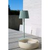 Dobíjecí stolní stmívatelná LED venkovní lampa Lucide JUSTINE - 1x2W 2700K – IP54 – S bezdrátovou nabíjecí podložkou – Zelená