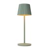 Dobíjecí stolní stmívatelná LED venkovní lampa Lucide JUSTINE - 1x2W 2700K – IP54 – S bezdrátovou nabíjecí podložkou – Zelená
