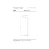 Lucide TIPIK - Nabíjecí stojací lampa - Baterie - LED stmívatelné - 1x3W 2700K - 3 kroky stmívání - Černá