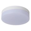 Lucide BISKIT - stropní světlo Koupelna - Ø 23 cm - LED - 1x12W 2700K - IP44 - Senzor pohybu & Den/Noc - Bílá