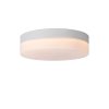 Lucide BISKIT - stropní světlo Koupelna - Ø 23 cm - LED - 1x12W 2700K - IP44 - Senzor pohybu & Den/Noc - Bílá