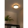 Lucide BISKIT - stropní svítidlo Koupelna - Ø 28 cm - LED - 1x18W 2700K - IP44 - Senzor pohybu & Den/Noc - Čern