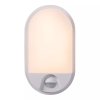 Lucide HUPS IR - Nástěnné světlo Vnitřní/Venkovní - LED - 1x10W 3000K - IP54 - Senzor pohybu & Den/Noc - Bílá