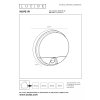 Lucide HUPS IR - Nástěnné světlo Vnitřní/Venkovní - LED - 1x10W 3000K - IP54 - Senzor pohybu & Den/Noc - Černá