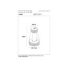 Lucide LORALI - Nabíjecí LED Stolní lampa Vnitřní/Venkovní - Baterie - Ø 7,7 cm - stmívatelná - IP44 - Černá