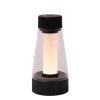 Lucide LORALI - Nabíjecí LED Stolní lampa Vnitřní/Venkovní - Baterie - Ø 7,7 cm - stmívatelná - IP44 - Černá