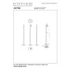 Lucide ANTRIM - Dobíjecí stojací lampa na čtení Vnitřní/venkovní - Baterie - LED stmívatelné - 1x2,2W 2700K - IP54 - černá