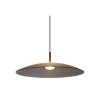 Lucide MENGA - Závěsné svítidlo - Ø 60 cm - LED Rozm. - 1x18,6W 2700K - Smoke Grey