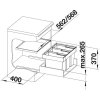 Blanco Odpadkový koš Blanco FLEXON II 60/3 3x15 L 521472