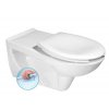 Sapho HANDICAP závěsná WC mísa, prodloužená, Rimless, 37,5x73cm, bílá K670-002