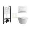 Laufen Cenově zvýhodněný závěsný WC set Jika do lehkých stěn / předstěnová montáž+ WC Laufen  SIKOJSL1