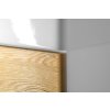 MEDIENA umyvadlová skříňka 117x50,5x48,5cm, bílá mat/dub natural