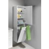 Aqualine FAVOLO vysoká skříňka košem 40x150x31cm, bílá mat FV160