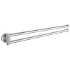 Aqualine SAMBA dvojitý držák ručníků otočný 450mm, chrom SB121