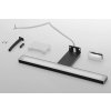 Sapho ESTHER 2 LED svítidlo, 6 W, 280x14x107 mm, IP44, černá E27679CI