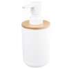 Aqualine SNOW dávkovač mýdla na postavení 350ml, bílá/bambus 7578
