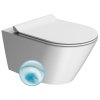 GSI KUBE X závěsná WC mísa, GeniusFlush, 36x55cm, bílá dual-mat 941309