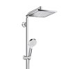 Hansgrohe Sprchový systém Hansgrohe Crometta E na stěnu s pákovou baterií chrom 27284000