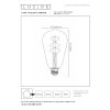 lucide led zarovka twlightswitch sensor o 64 cm led e27 1x4w 2200k jantarova
