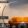 lucide curve stojaci lampa arc led stmivatelne 1x15w 2700k cerna