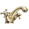 Sapho ANTEA stojánková umyvadlová baterie s výpustí, bronz 3176