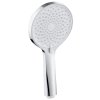 Sapho Ruční masážní sprcha, 4 režimy sprchování, silikon trysky, průměr 123mm, chrom 1204-10