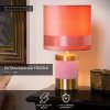 frizzle table lamp e14 40w h32cm pink