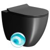 GSI PURA WC mísa stojící, Swirlflush, 36x55cm, spodní/zadní odpad, černá dual-mat 889026