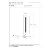 calixt stojaci lampa 2x e27 25w cerna 05733 02 30