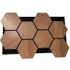Akustický panel Hexagon LAN-605 872x579x10mm Ořech