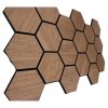 Akustický panel Hexagon SLAN-605 872x579x10mm ořech