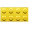 Dekorativní obklad do dětského pokoje LEGO žlutá