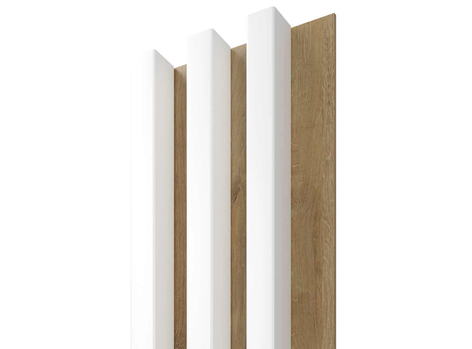 Dřevěný obklad - LAMELY LINEA SLIM 3 bílá