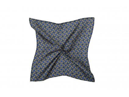 Modrý kapesníček se zlatými očky