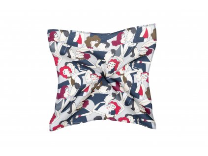 Tmavě modrý kapesníček s motivem plesu